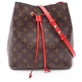 Sac à main Louis Vuitton NeoNoe Marron Rouge