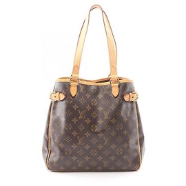 Saco Tote Vertical Batignolles Louis Vuitton Marrom