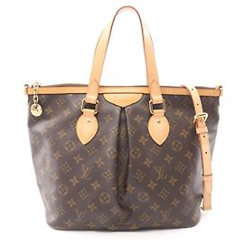 Louis Vuitton Palermo PM Monogram Handbag Brown