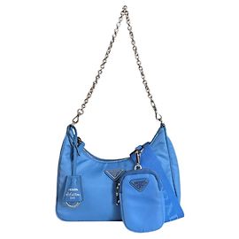 Borsa a tracolla Prada Re-Edition 2005 Blu