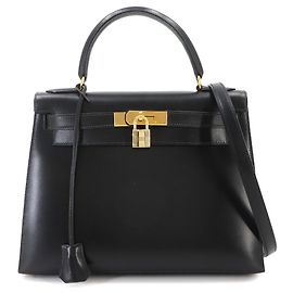 Hermès Hermes Kelly 28 Handbag Black