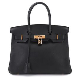 Hermès Borsa Hermes Birkin 30 Nero