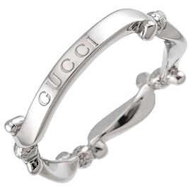 Gucci Platinum Band Ring Other