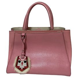 Fendi Pink Leather Handbag Pink