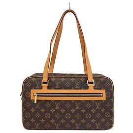 Sac à épaule Louis Vuitton Monogram Cite GM Marron Monogramme