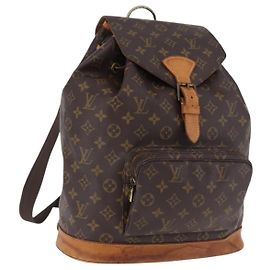 LOUIS VUITTON Monogram Montsouris GM Backpack M51135 LV Auth 192512 Monogram