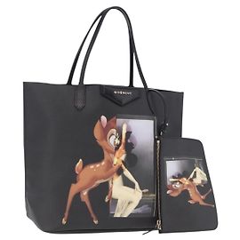 Sac Cabas GIVENCHY Bambi Disney Collaboration PVC Noir Or Auth 195925A Noir Doré
