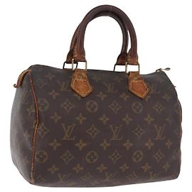 Bolsa de mão LOUIS VUITTON Monogram Speedy 25 M41528 LV Auth 193349 Monograma