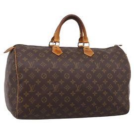 LOUIS VUITTON Monogram Speedy 40 Hand Bag M41522 LV Auth 195450 Monogramme