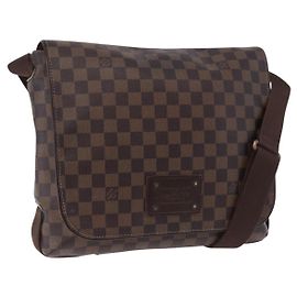 Borsa a tracolla LOUIS VUITTON Damier Ebene Brooklyn MM N51211 LV Auth ka5587 Damier ebene