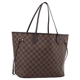 Sac Cabas LOUIS VUITTON Damier Ebene Neverfull MM N51105 LV Auth bs36474 Damier ebène