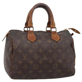 Bolsa de mão LOUIS VUITTON Monogram Speedy 25 M41528 LV Auth ka5629 Monograma