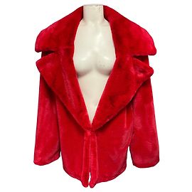 Stella Mc Cartney Stella McCartney Kunstpelzjacke in Rot Rot