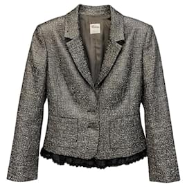 Valentino Garavani RED Valentino Silver Multi Metallic Jacquard Jacket Metallic