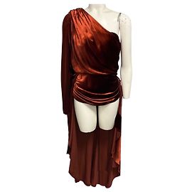 Zimmermann Rust Illustration Asymmetrisches Top Orange