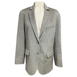 Anine Bing Heather Grey Quinn Blazer Grey