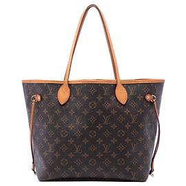 Sac cabas Louis Vuitton Monogram Neverfull MM Marron Marron