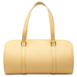 Bolsa de Ombro Louis Vuitton Epi Soufflot Bege Bege