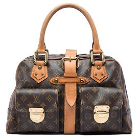 Bolsa Louis Vuitton Monogram Manhattan GM Castanha Marrom