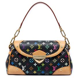Black Louis Vuitton Monogram Multicolore Beverly MM Handbag Black
