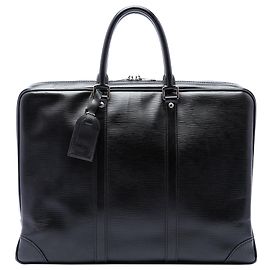 Borsa Business Louis Vuitton Epi Porte Documents Voyage Nera Nero