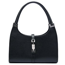 Bolsa Gucci Jackie Bardot em couro de bezerro preto Preto