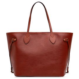 Sac cabas Louis Vuitton Epi Neverfull MM Marron Marron