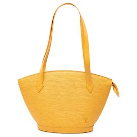 Borsa a tracolla Louis Vuitton Epi Saint Jacques PM gialla con tracolla lunga Giallo