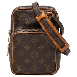 Borsa a tracolla Louis Vuitton Monogram Mini Amazone Marrone Marrone