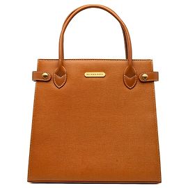 Brown Burberry Leather Handbag Brown