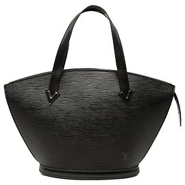 Black Louis Vuitton Epi Saint Jacques PM Short Strap Handbag Black