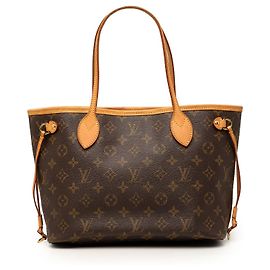 Sac cabas Louis Vuitton Monogram Neverfull PM Marron Marron