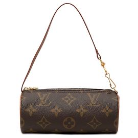 Sac à main Louis Vuitton Monogram Papillon Pochette Marron Marron