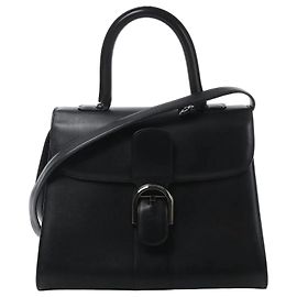 Borsa 2Way Delvaux Brillant MM in pelle nera Nero