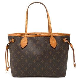 Borsa Louis Vuitton Monogram Neverfull PM Marrone