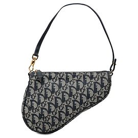 Christian Dior Dior Trotter Saddle Bag Navy blue