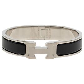 Hermès Bracciale Hermes Click H PM Nero Argento