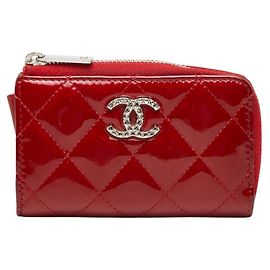 Monedero Chanel Matelassé Coco Mark Roja
