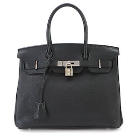 Hermès Hermes Birkin 30 Black Handbag Black