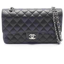Sac à épaule Chanel Matelassé Double Flap Noir