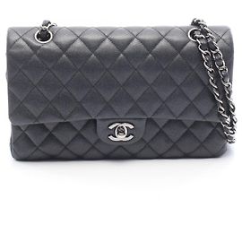 Sac à épaule Chanel Matelassé Double Flap Noir