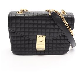 Céline Bolsa de Ombro Celine C Medium Preto