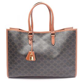 Céline Sac Cabas Horizontal Triomphe Celine Marron Noir