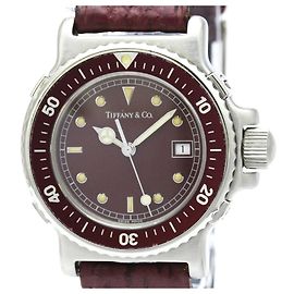Tiffany & Co Orologio Donna Tiffany Diver Steel Leather Quartz L0710 Altro