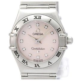 OMEGA Constellation Diamond Pink MOP Dial Quartz Watch Other