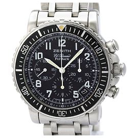 Zénith Relógio Zenith Rainbow Flyback El Primero Steel Outro