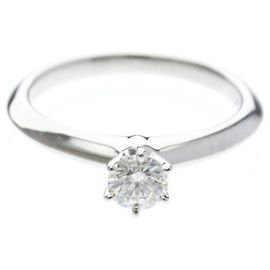 Tiffany & Co Tiffany Solitaire Diamond Ring Silvery