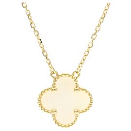Collana Vintage Alhambra Van Cleef & Arpels in oro giallo 18K D'oro