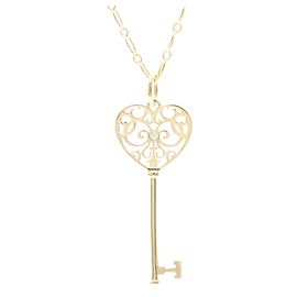 Tiffany & Co Collier Tiffany Enchanted Heart Key Doré