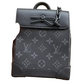 borsa a mano Louis Vuitton Monogram Eclipse Keepall XS Nero